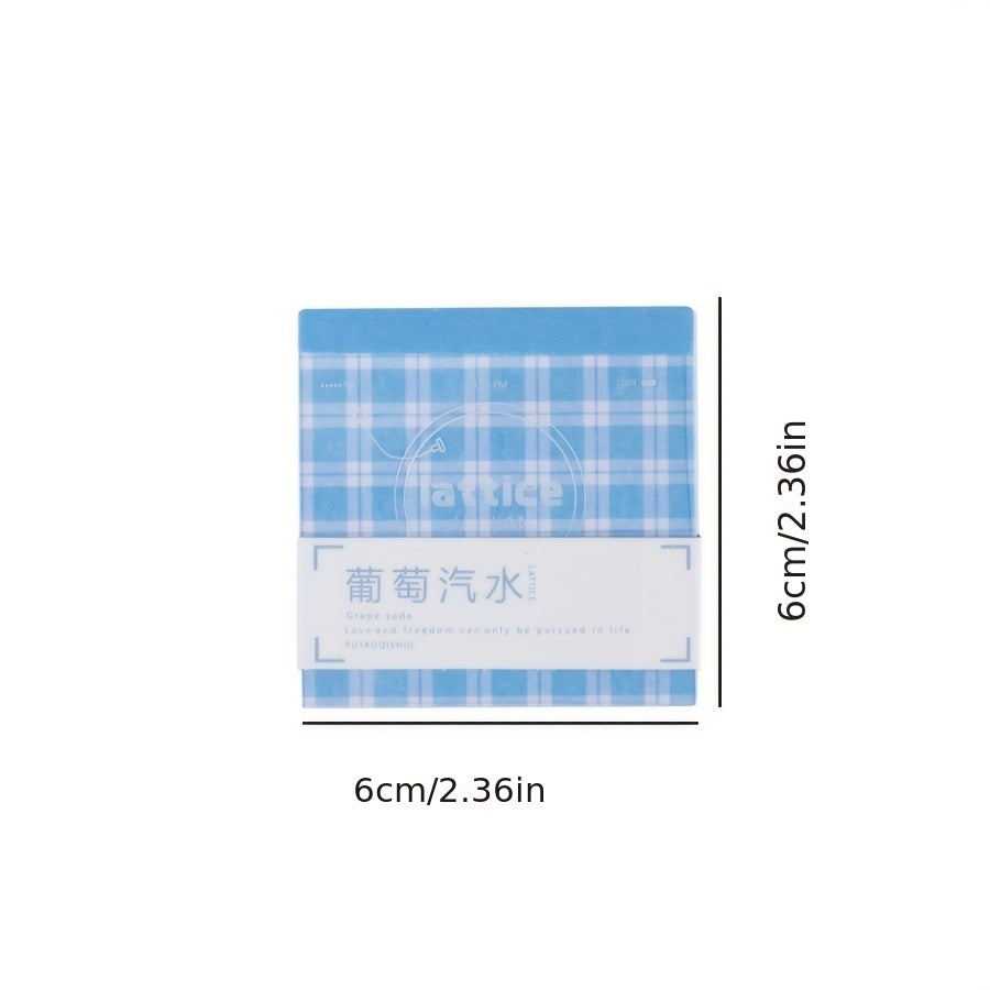 Hand Painted Sticky Notes Dreamy Check Series 400 Sheets