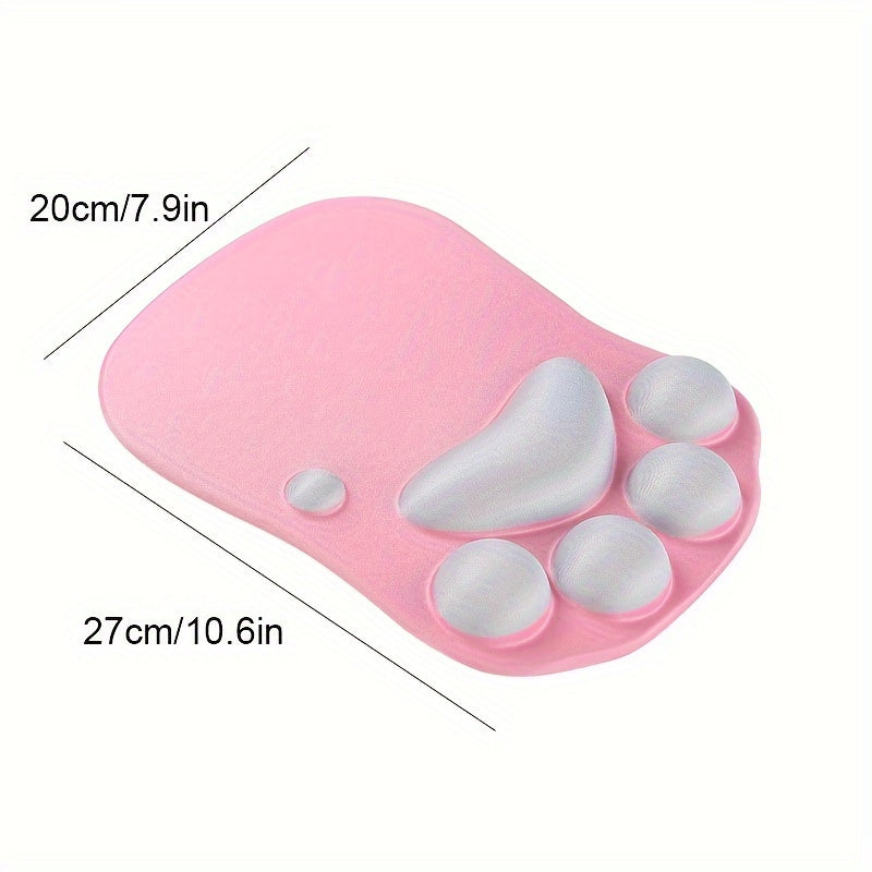 Cat Paw Mouse Pad Gaming Desk Pad Silicone Wrist Rest for Laptop Game Keyboard