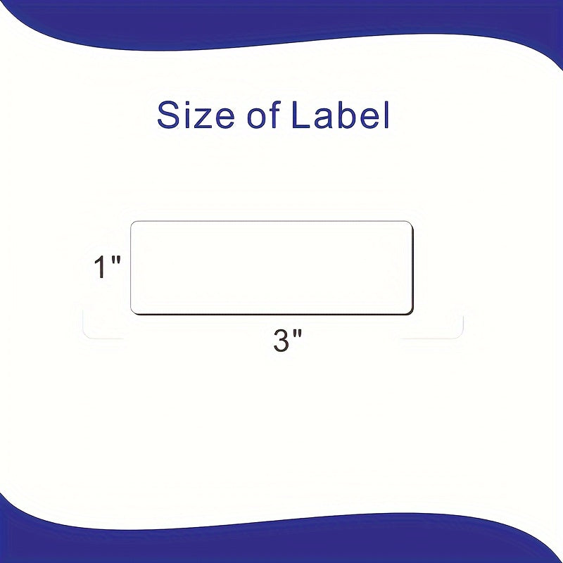 120 Blank Synthetic Paper Self-Adhesive Labels 3x1 Inch