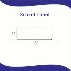 120 Blank Synthetic Paper Self-Adhesive Labels 3x1 Inch