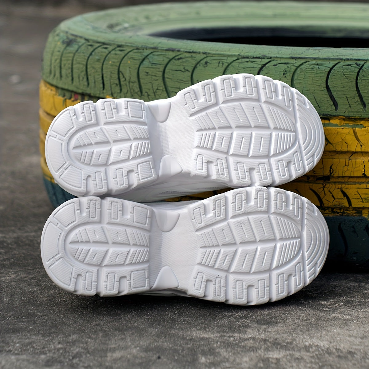 Solid Breathable Comfortable Heighten Chunky Sneakers for Women