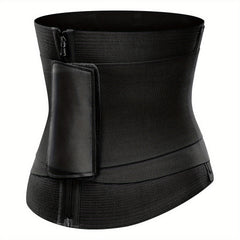 Waist Trainer Tummy Wrap Tummy Control Zipper Slimmer Belly Belt