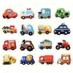 16pcs Cartoon Shoe Charms For Bubble Slides Sandals PVC Shoe Decorations