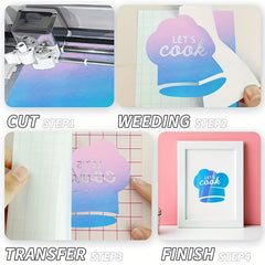 Holographic Permanent Vinyl Roll - Glossy & Waterproof