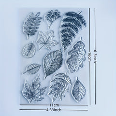 Leaf Journal Clear Stamps for Card Making Decoration DIY