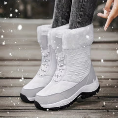 Women's Snow Boots Warm High Top Hiking Boots