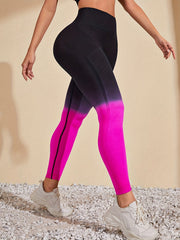 Two Tone Yoga Sports Leggings Seamless Tight Pants Women's Activewear