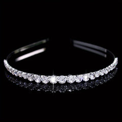 Queen Crown Rhinestone Headband Bridal Wedding Hair Accessory