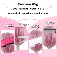 Men's Short Wig With Bangs for Parties and Holidays