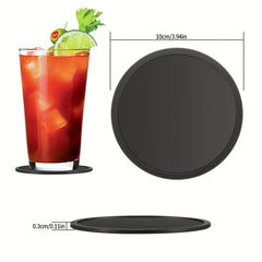 8pcs Silicone Coasters For Drinks Non Slip Mats Home And Bar Coasters