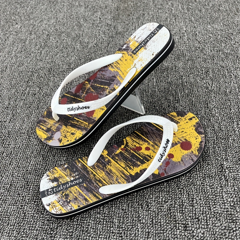Men's Slip On Flip Flops Casual Walking Slippers - Assorted Colors