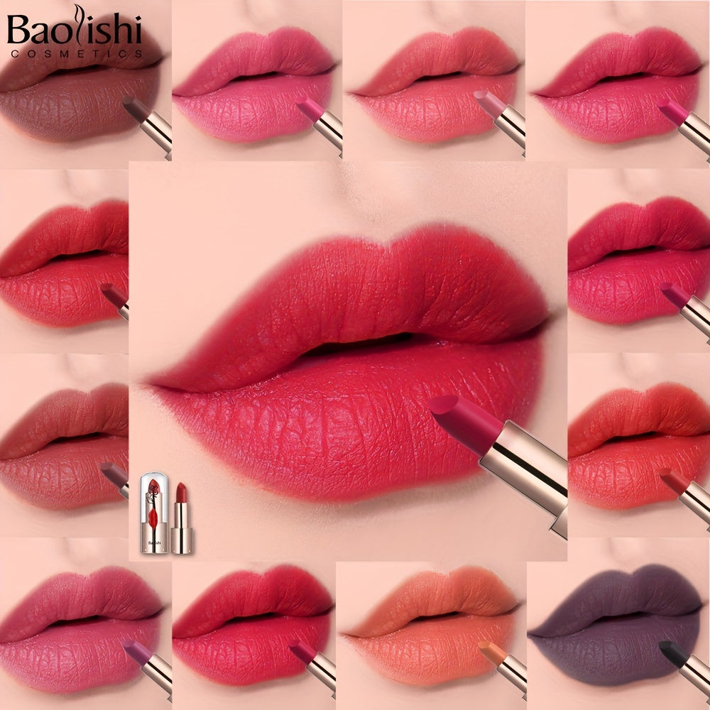 Velvet Matte Lipstick Waterproof Lip Print Golden Tube