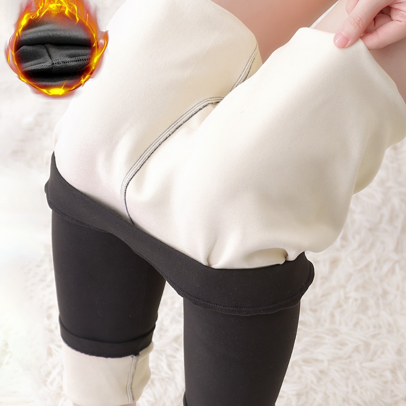 Women's Thermal Fleece Lined High Waist Yoga Leggings Soft Yoga Running Pants