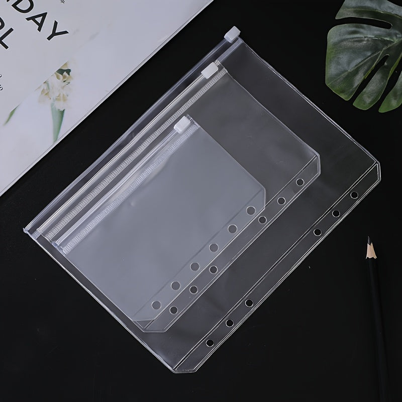 Office Document Bag with Zipper, A5A6A7 Loose leaf Storage
