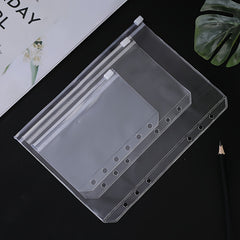 Office Document Bag with Zipper, A5A6A7 Loose leaf Storage