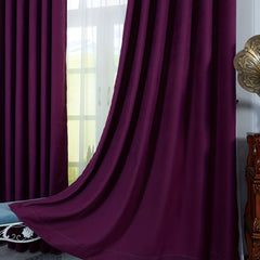Soft Fabric Solid Curtain Home Decor Bedroom Living Room Comfortable Curtains