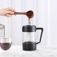 French Press Coffee Maker Clear Heat Resistant Portable Coffee Pot