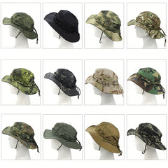 Tactical Camouflage Sunscreen Bucket Hat for Outdoor Activities