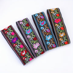 Vintage Jacquard Ribbon Trim Embroidered Sewing Lace Ribbon Fabric