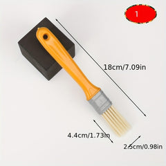 Plastic Handle Planting Brush Grinding Pointed Wire Brush