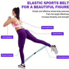 8 Shaped Resistance Bands Yoga Body Training Rope Fitness Stretching Band