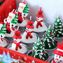 3pcs Christmas Decoration Candles DIY Ornaments