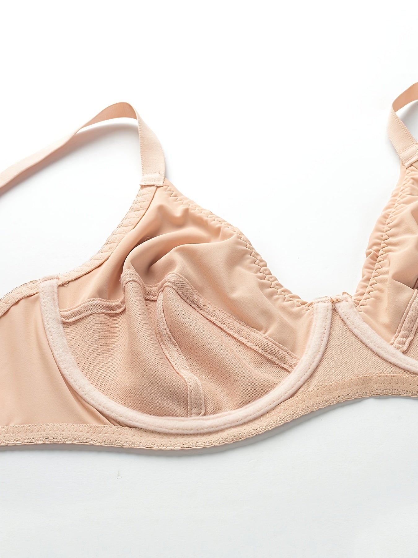 Solid Push Up Bra Comfy & Breathable Women's Lingerie