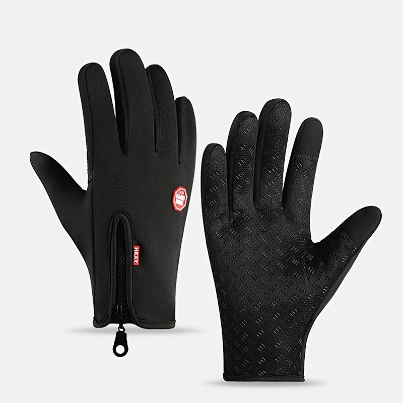 Winter Warm Fishing Gloves Windproof Waterproof Touch Screen Cycling Gloves