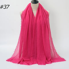 Solid Cape Lady Shawl Scarf Women Gift Scarf Scarves