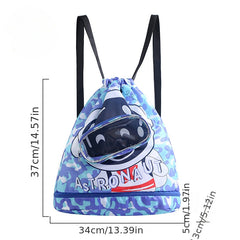 Cartoon Swimming Bag Dry & Wet Storage Bag for Water Sports & Beach