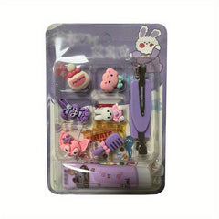 Children's DIY Hair Clip Set with Glue - 4 Piece Set