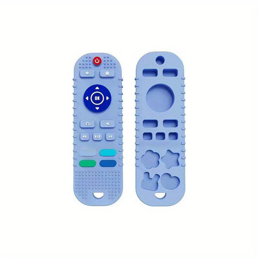 Silicone Teething Toy Remote Control Shape Teether Rodent Gum Pain Relief