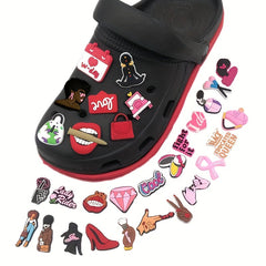 38Pcs Makeup Shoe Charms For Clogs Garden Shoes DIY Accessories