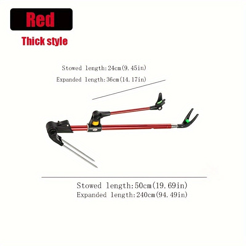 Stainless Steel Fishing Rod Holder, 180 Degree Adjustable Rod Rest