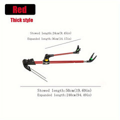 Stainless Steel Fishing Rod Holder, 180 Degree Adjustable Rod Rest
