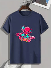 Skateboarding Bull Men's Graphic Tee