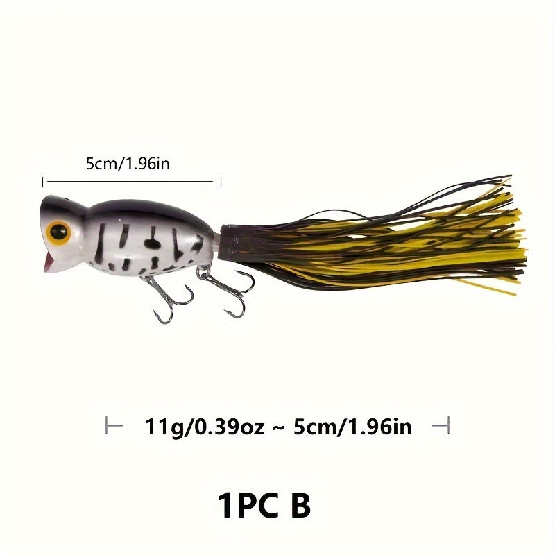 1pc Topwater Popper Lure 11g 0.38oz 1.96in