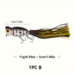 1pc Topwater Popper Lure 11g 0.38oz 1.96in