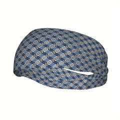 Check Plaid Breathable Headband for Sport & Casual Outfits
