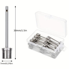 30pcs Ball Pump Needles w/ Storage Box for Handball Football Basketball