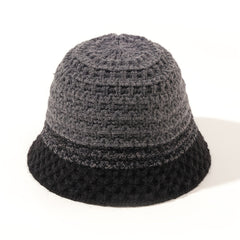Woolen Knitted Hat Mixed Bucket Hat Hip hop Cap