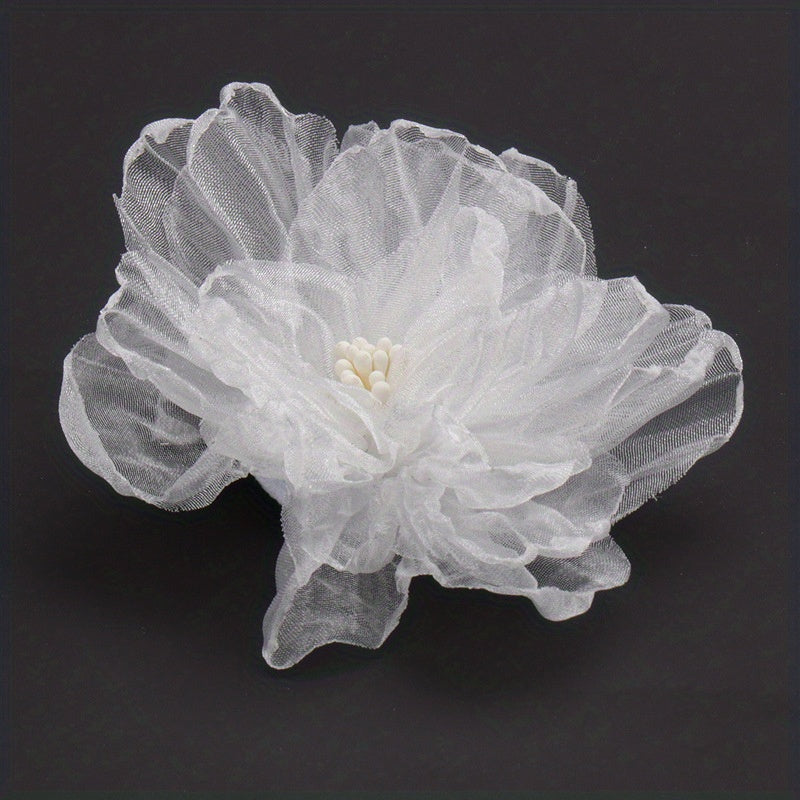 Fabric Flower Hair Clip Bridal Styling Hair Accessories Wedding Headdress Barret