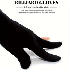 12pcs Billiards Gloves 3 Fingers Slip Resistant for Left Right