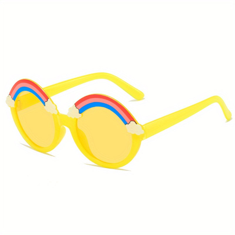 Rainbow Shaped Frame Sunglasses UV Protection Decorative Accessories