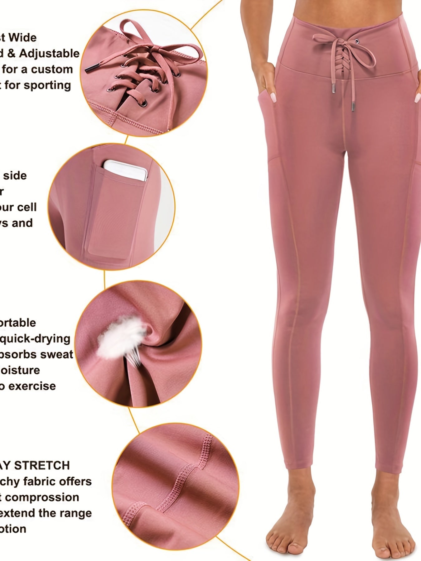 High Waist Butt Lifting Leggings with Pockets