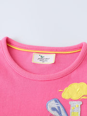 Girls Cotton Long Sleeve Dress Striped Print Patchwork Kids Clothes