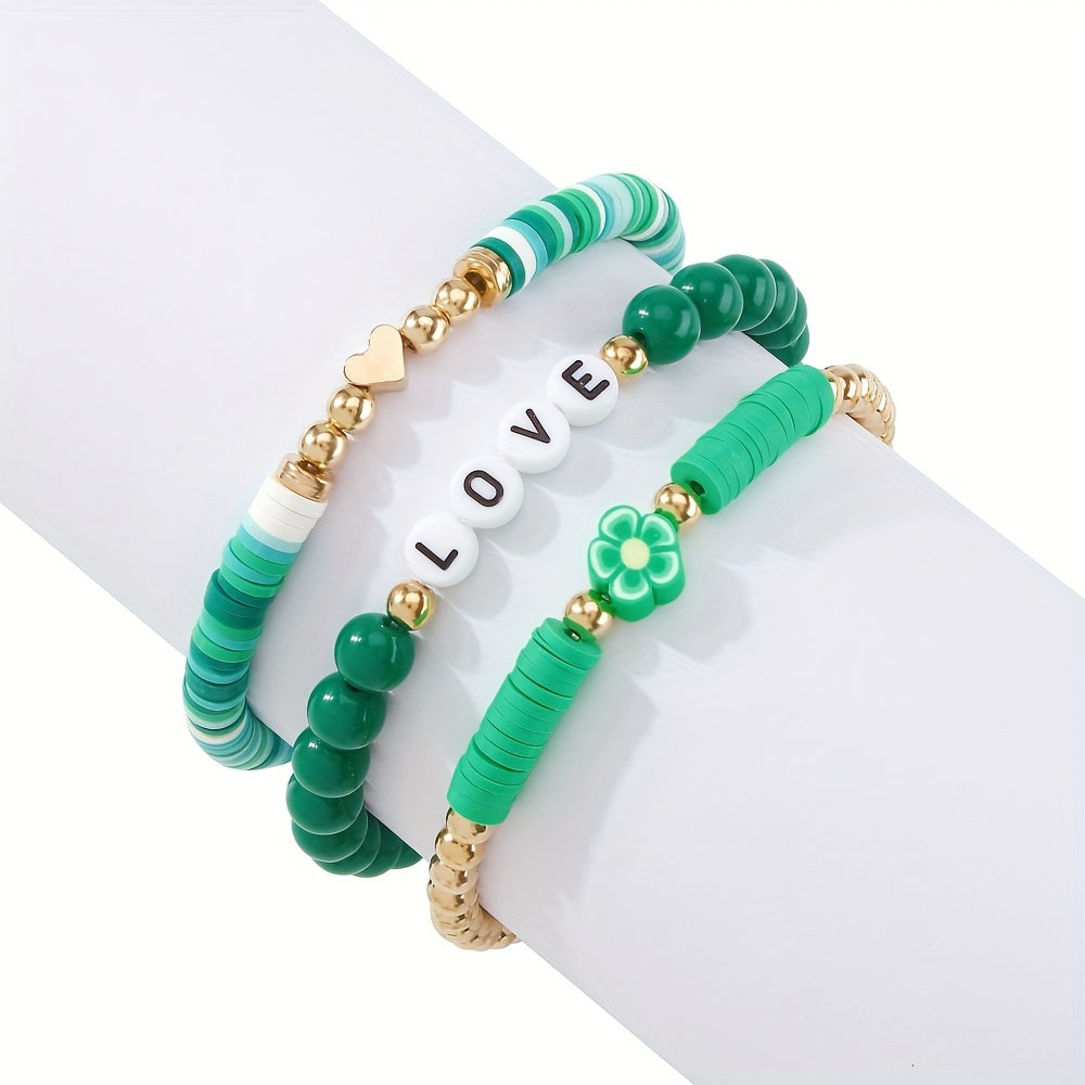 3pcs Boho Ethnic Wristband Bracelet Sports Bracelet