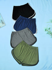 Comfy Elastic Waistband Shorts Women's Sleepwear