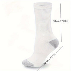 Men's Sports Crew Socks Cotton Cushioning Socks