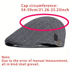 Men's Thin Breathable Peaked Cap British Retro Beret